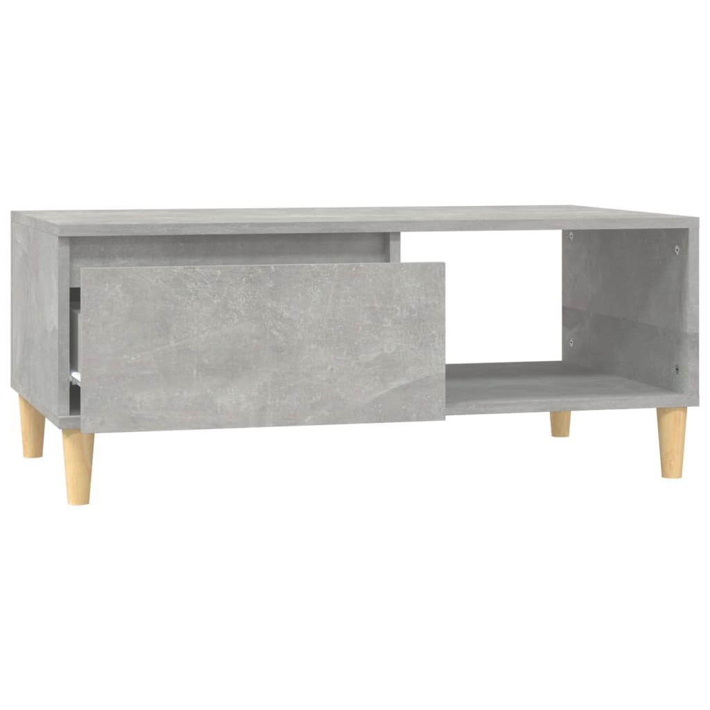 Mesa de centro 90x50x36,5 cm derivados madeira cinzento cimento - Image 5