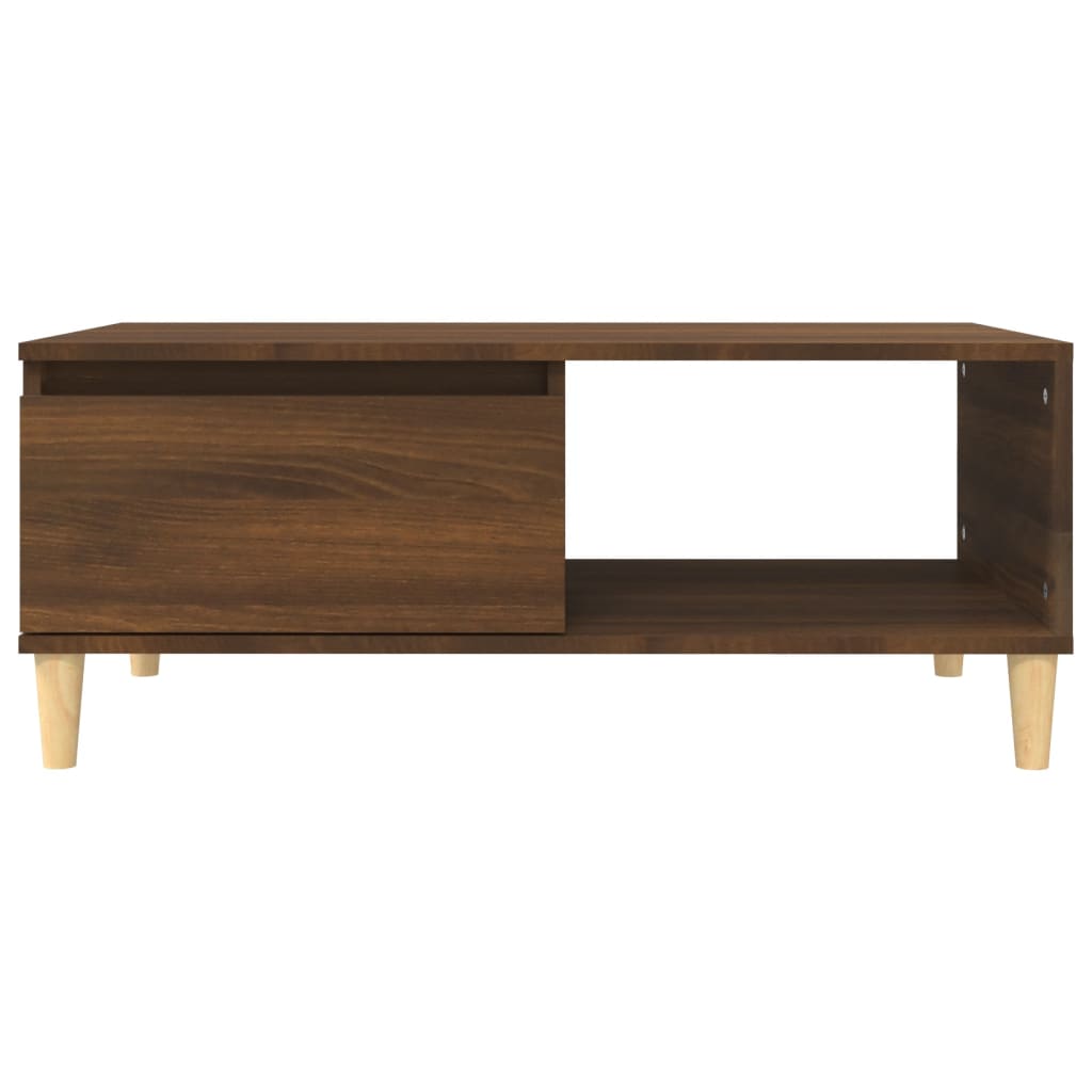 Mesa de centro 90x50x36,5cm derivados madeira carvalho castanho - Image 4