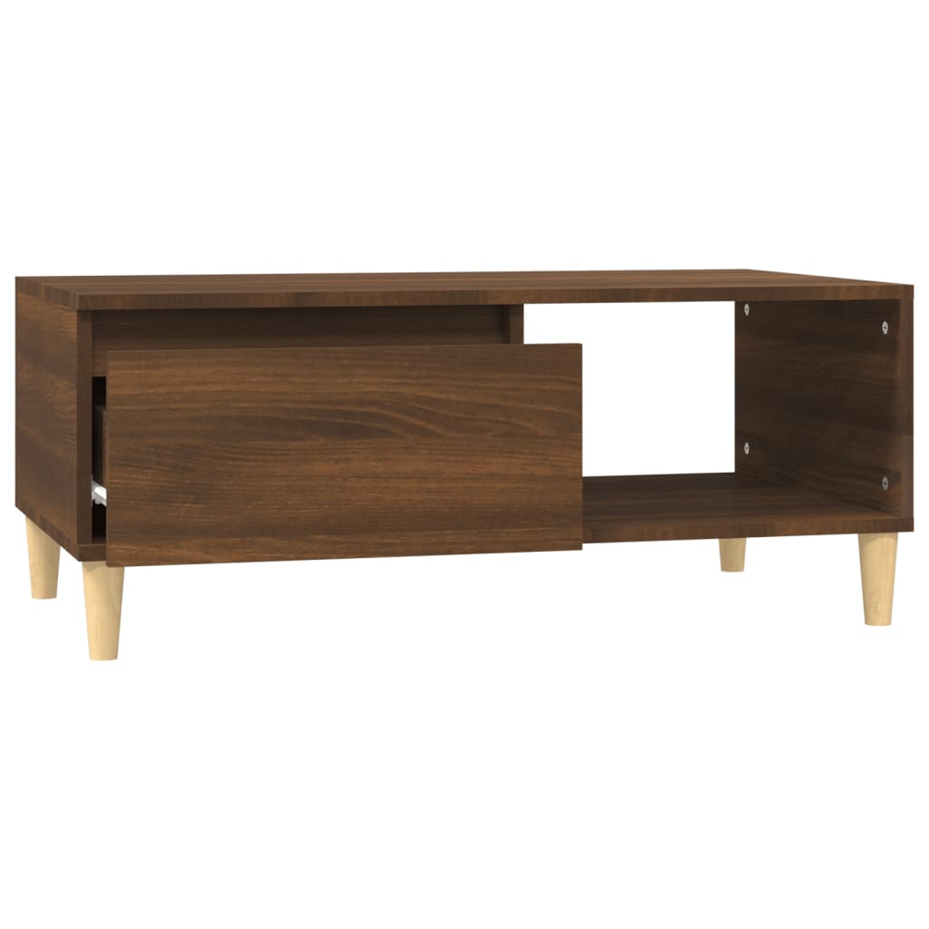 Mesa de centro 90x50x36,5cm derivados madeira carvalho castanho - Image 5