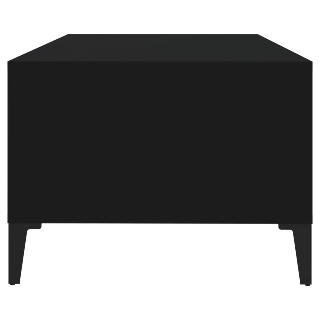 Mesa de centro 90x50x36,5 cm derivados de madeira preto - Image 6