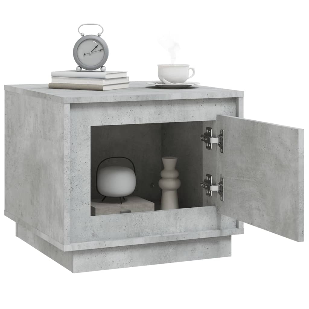 Mesa de centro 51x50x44 cm derivados de madeira cinza cimento - Image 3
