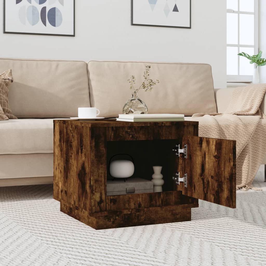 Mesa de centro 51x50x44 cm derivados madeira carvalho fumado - Image 2