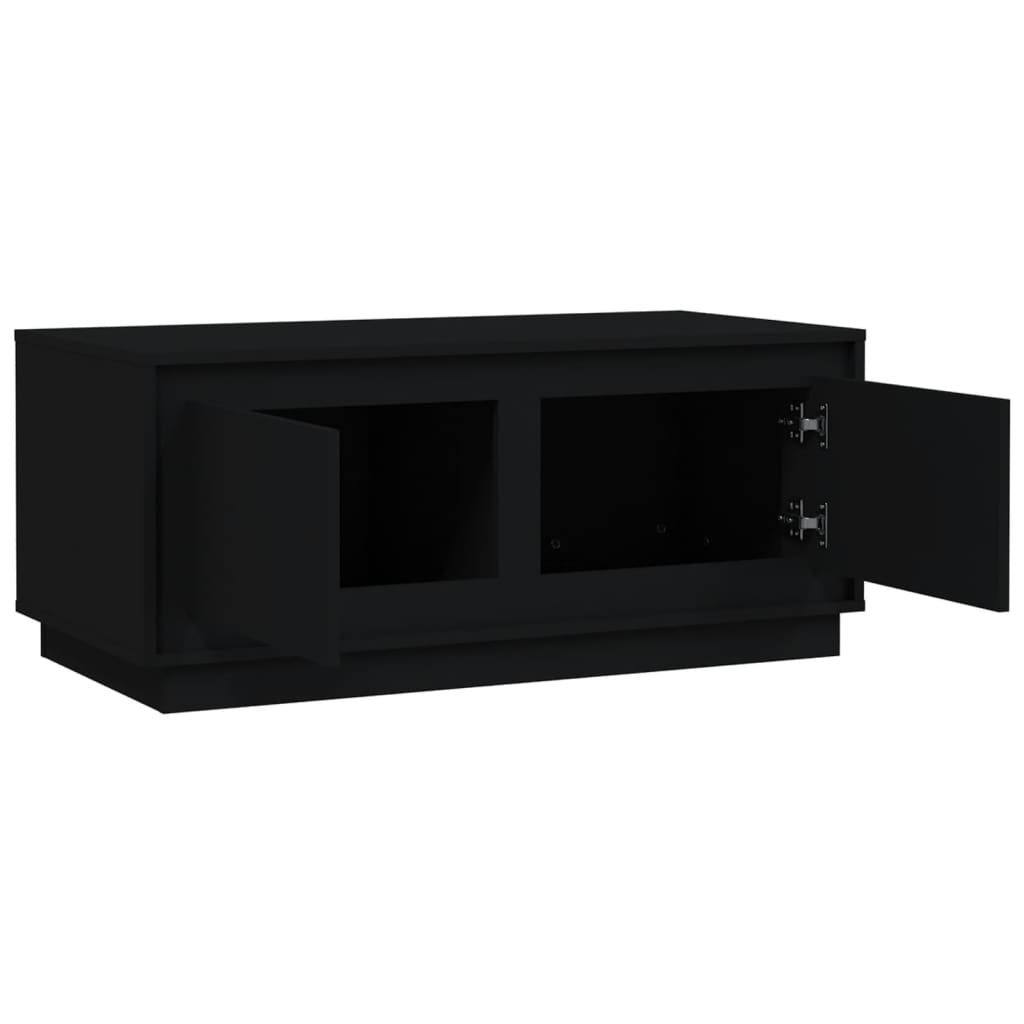 Mesa de centro 102x50x44 cm derivados de madeira preto - Image 6