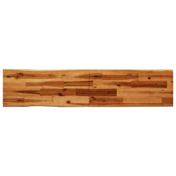 3 pcs conjunto de jantar c/ bordas vivas acácia maciça - Image 5