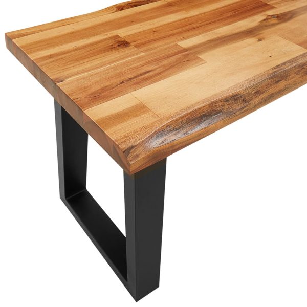 3 pcs conjunto de jantar c/ bordas vivas acácia maciça - Image 8