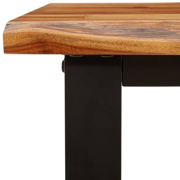 3 pcs conjunto de jantar c/ bordas vivas acácia maciça - Image 9