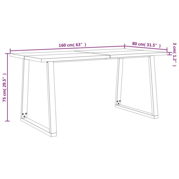 3 pcs conjunto de jantar c/ bordas vivas acácia maciça - Image 10