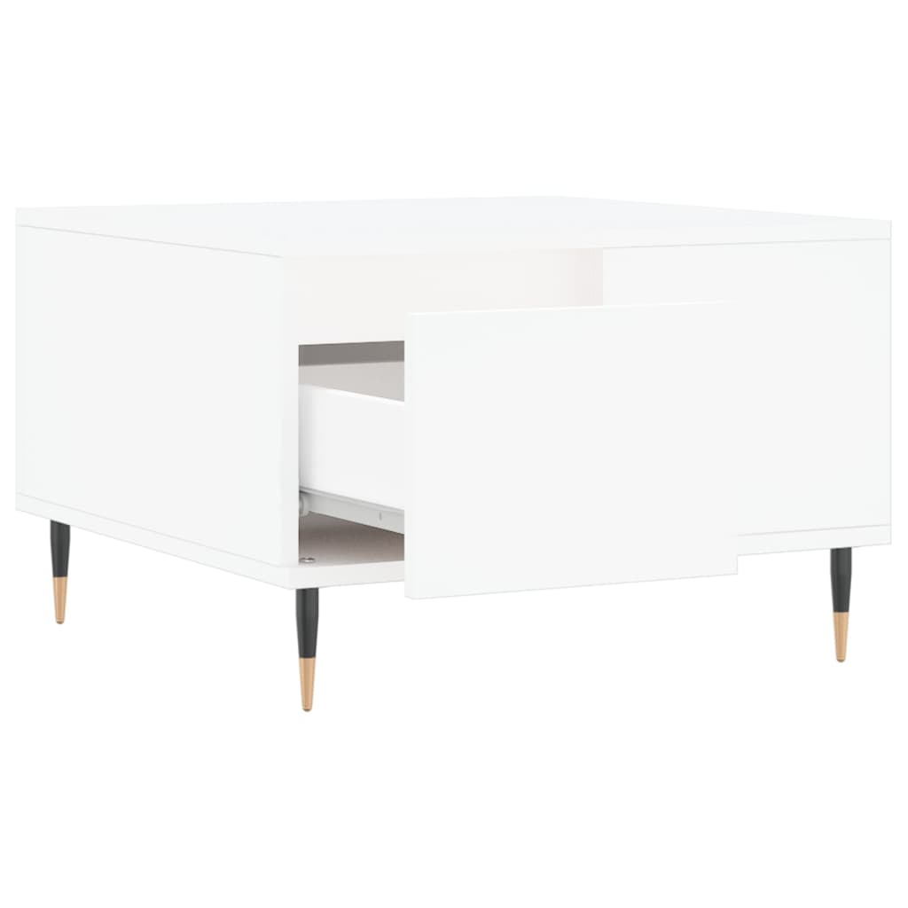 Mesa de centro 55x55x36,5 cm derivados de madeira branco - Image 5