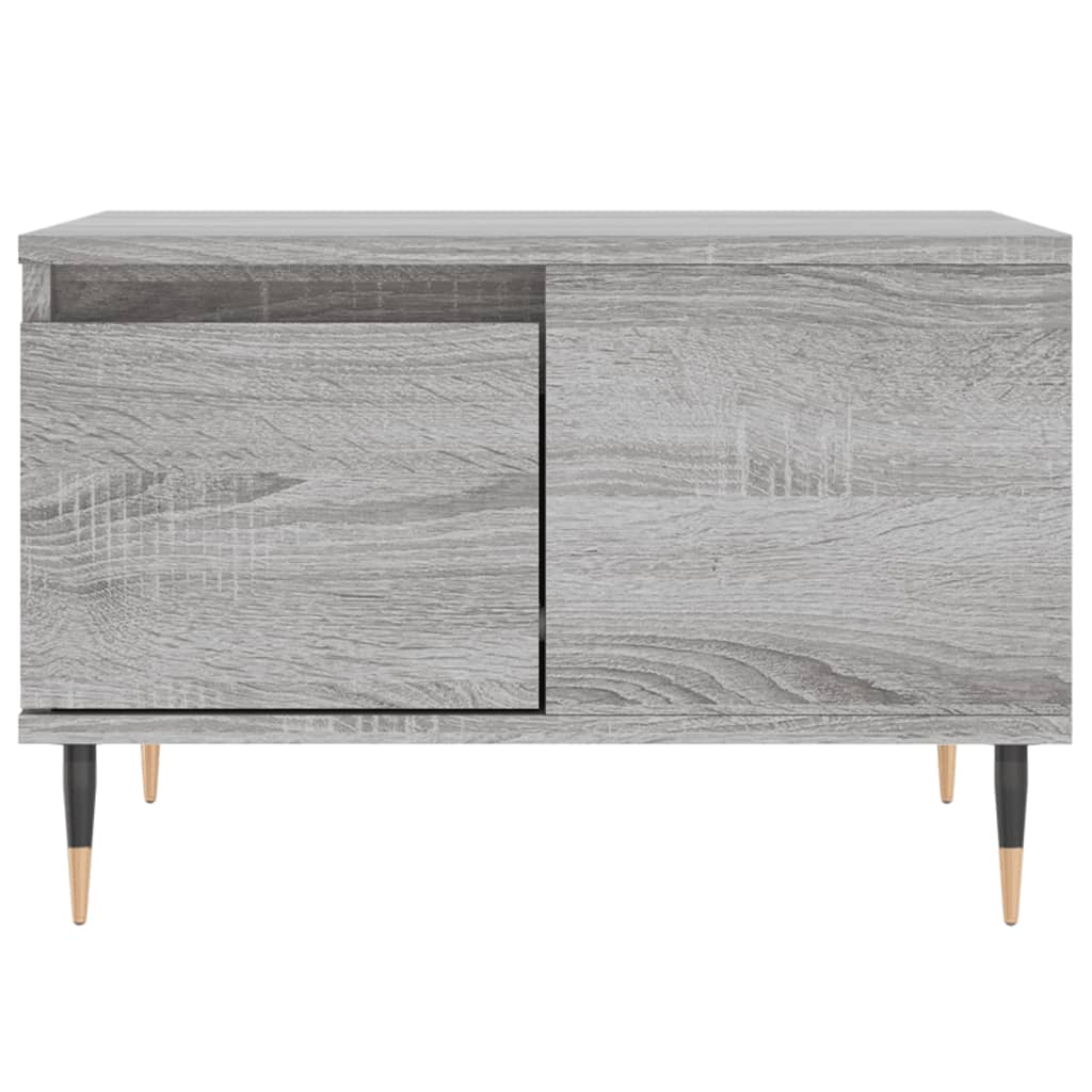 Mesa de centro 55x55x36,5 cm derivados de madeira cinza sonoma - Image 4
