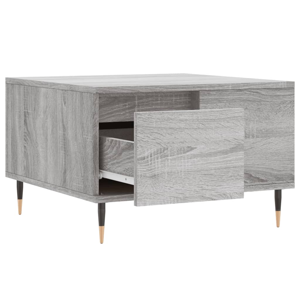 Mesa de centro 55x55x36,5 cm derivados de madeira cinza sonoma - Image 5