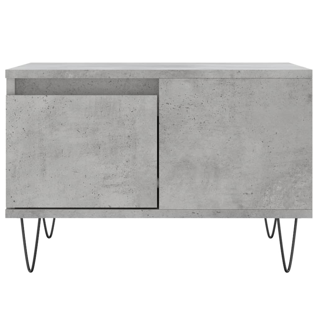 Mesa de centro 55x55x36,5 cm derivados madeira cinzento cimento - Image 4