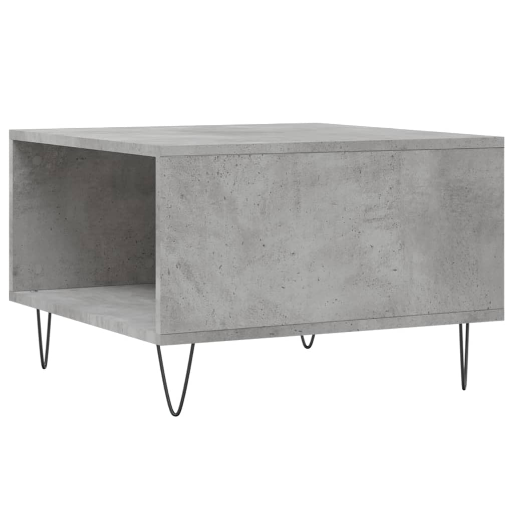 Mesa de centro 55x55x36,5 cm derivados madeira cinzento cimento - Image 7