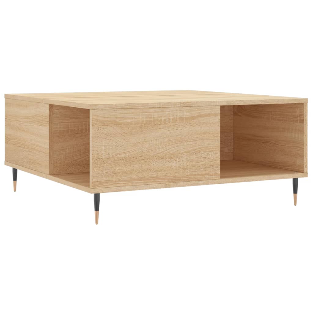 Mesa de centro 80x80x36,5 cm derivados madeira carvalho sonoma - Image 5