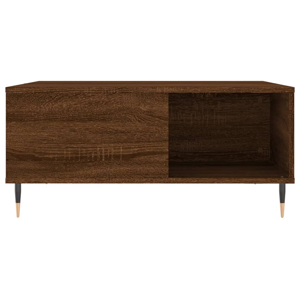 Mesa de centro 80x80x36,5cm derivados madeira carvalho castanho - Image 3