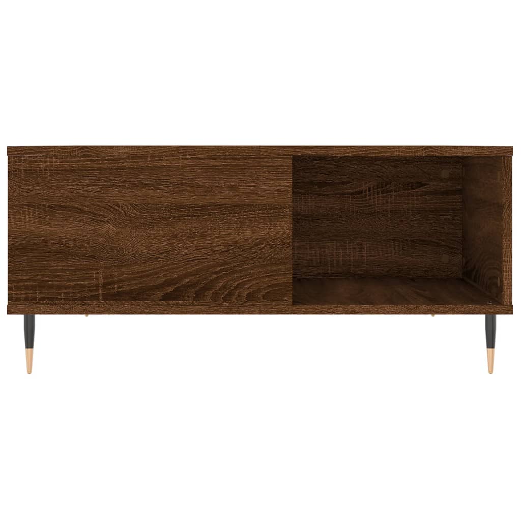 Mesa de centro 80x80x36,5cm derivados madeira carvalho castanho - Image 4