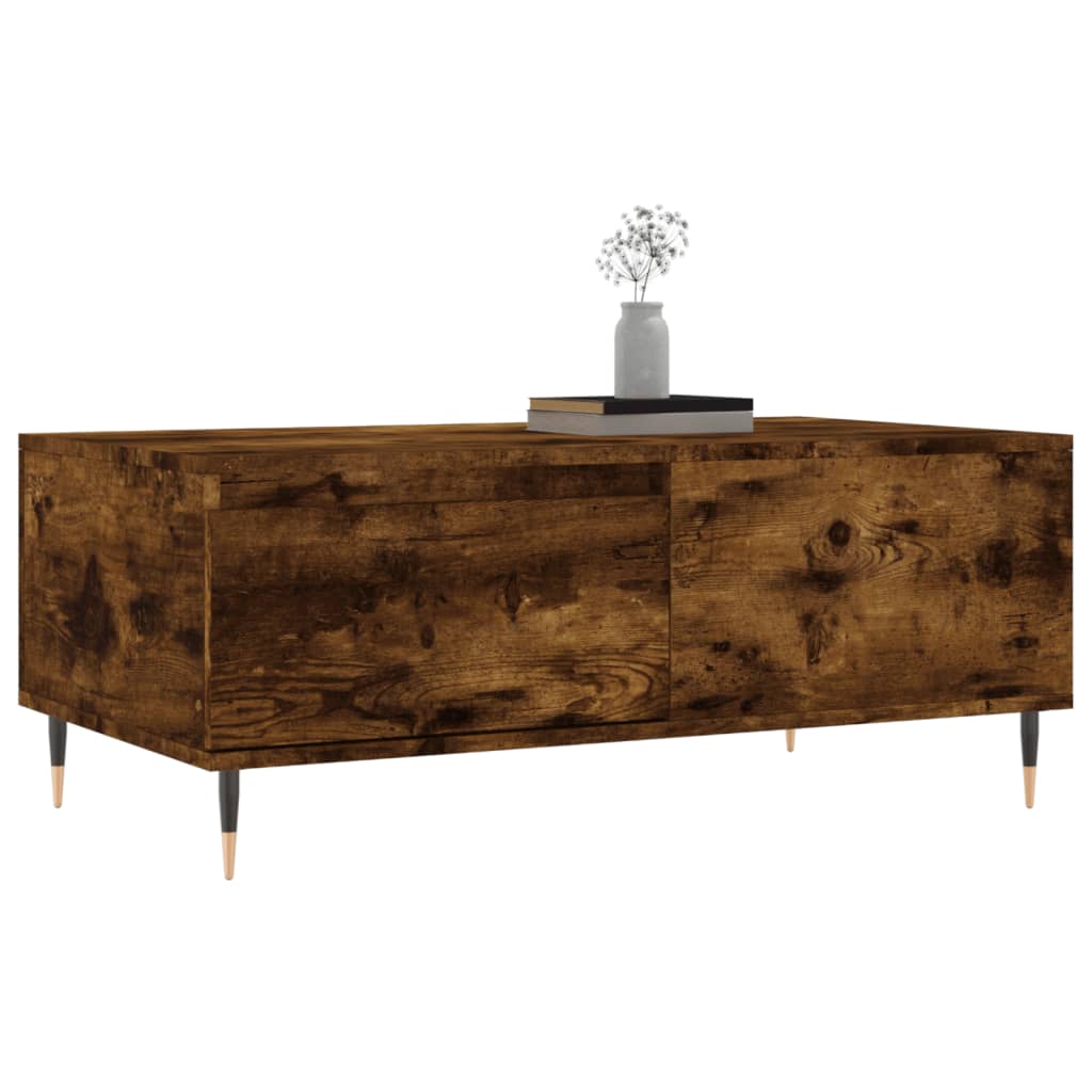 Mesa de centro 90x50x36,5 cm derivados madeira carvalho fumado - Image 3