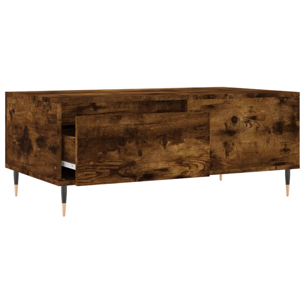 Mesa de centro 90x50x36,5 cm derivados madeira carvalho fumado - Image 5