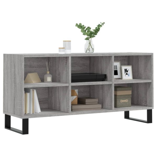 Móvel de TV 103,5x30x50 cm derivados de madeira cinzento sonoma - Image 2