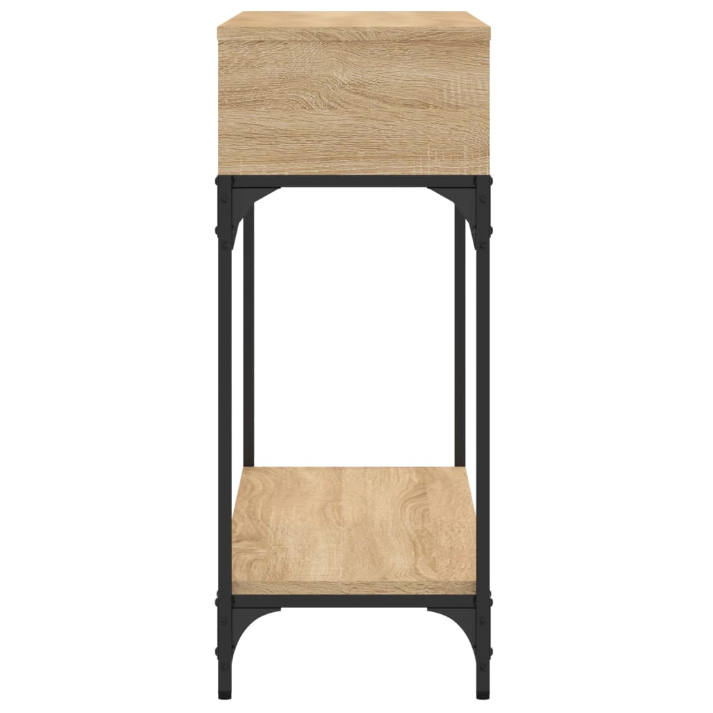 Mesa consola 100x30,5x75cm derivados de madeira carvalho sonoma - Image 3
