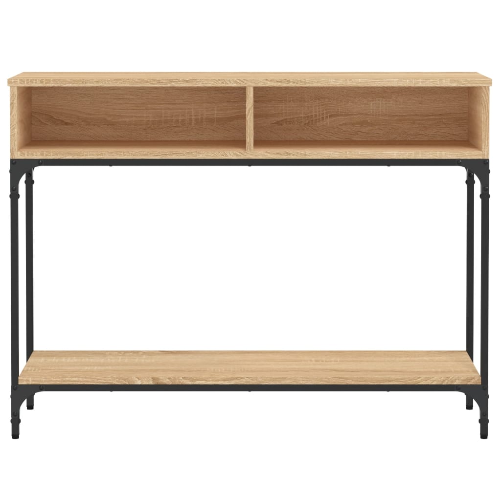 Mesa consola 100x30,5x75cm derivados de madeira carvalho sonoma - Image 4