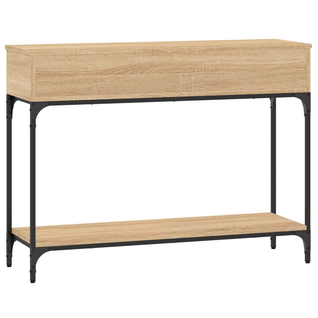 Mesa consola 100x30,5x75cm derivados de madeira carvalho sonoma - Image 5