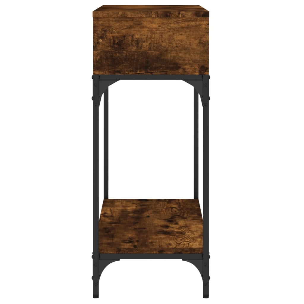 Mesa consola 100x30,5x75cm derivados de madeira carvalho fumado - Image 3