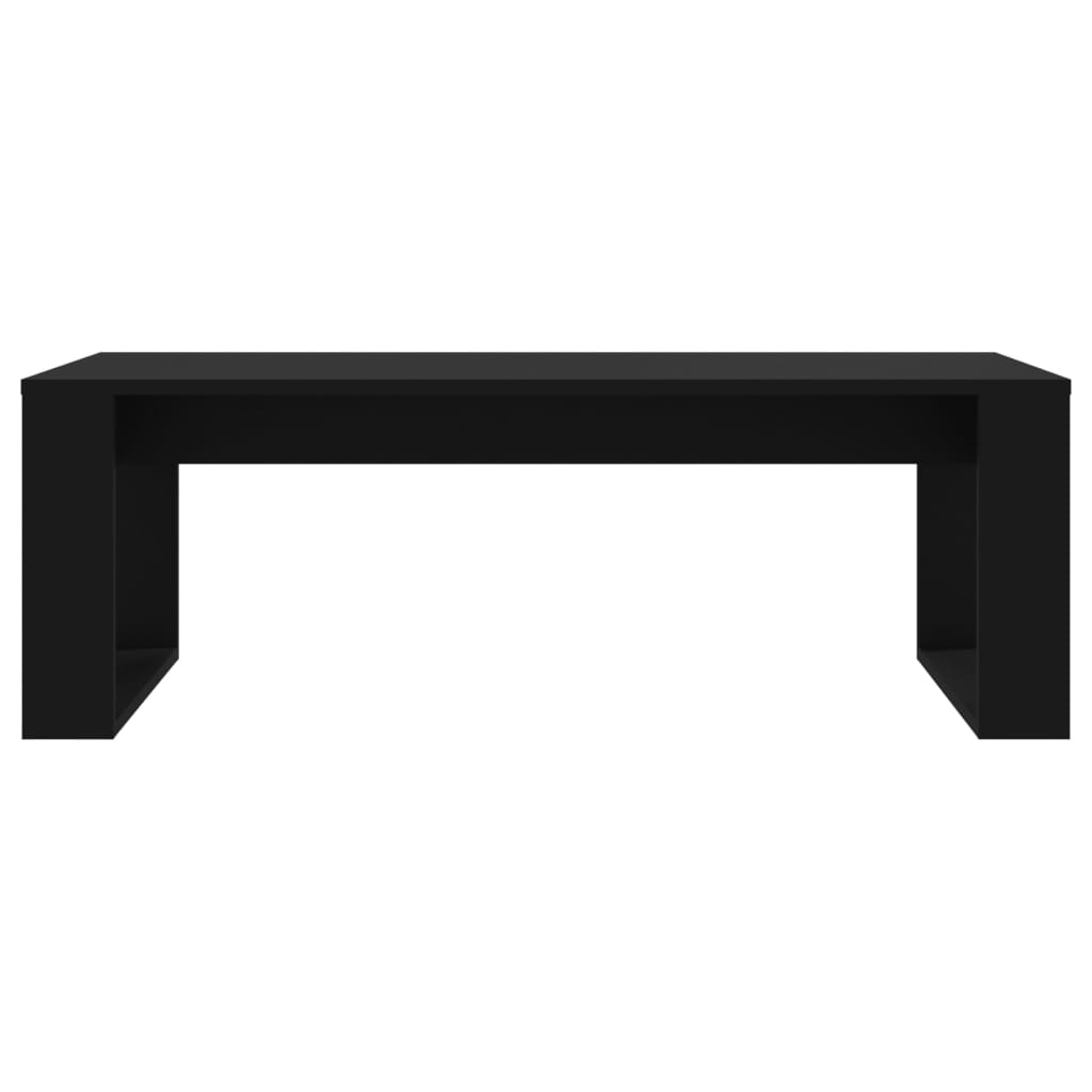 Mesa de centro 102x50x35 cm derivados de madeira preto - Image 3