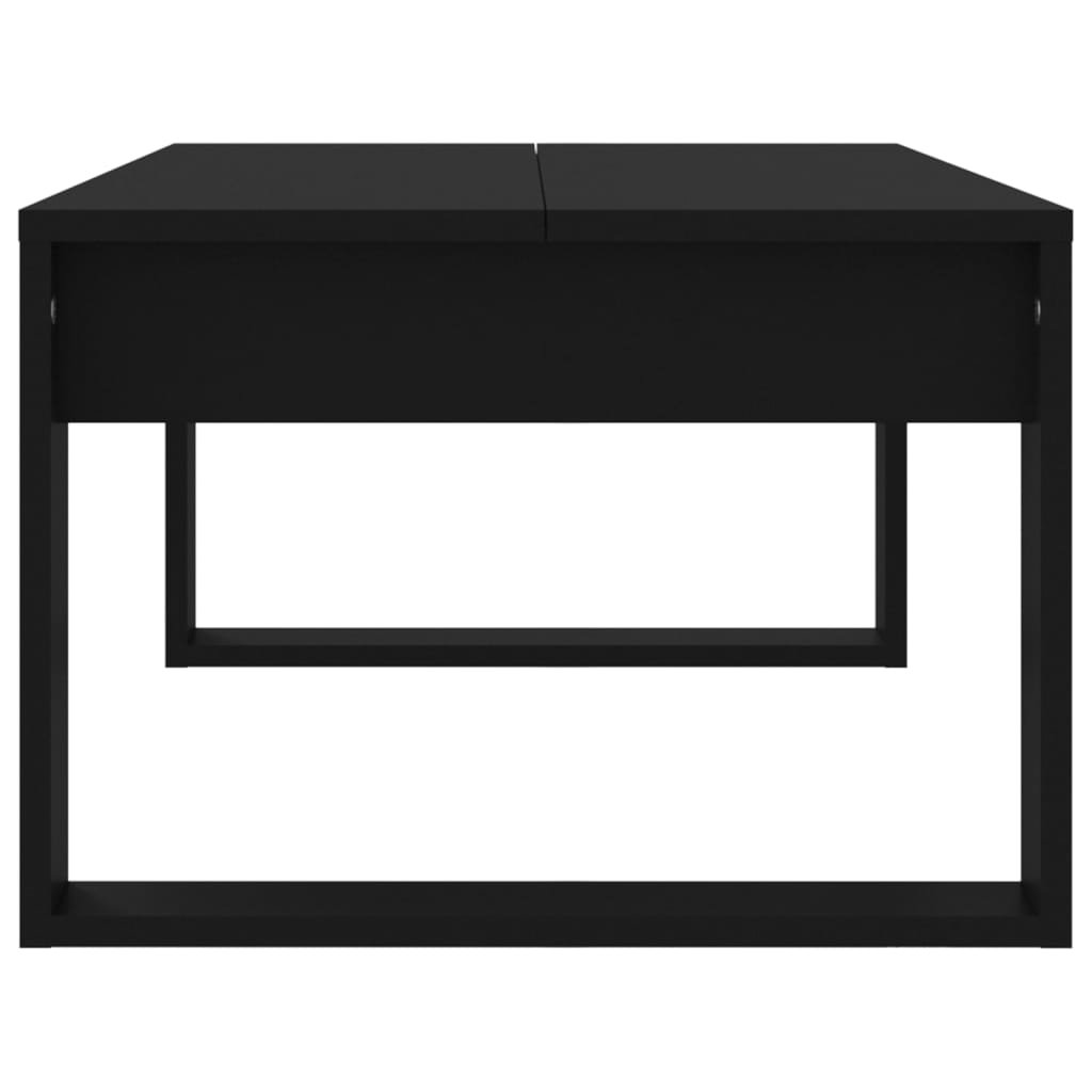 Mesa de centro 102x50x35 cm derivados de madeira preto - Image 4