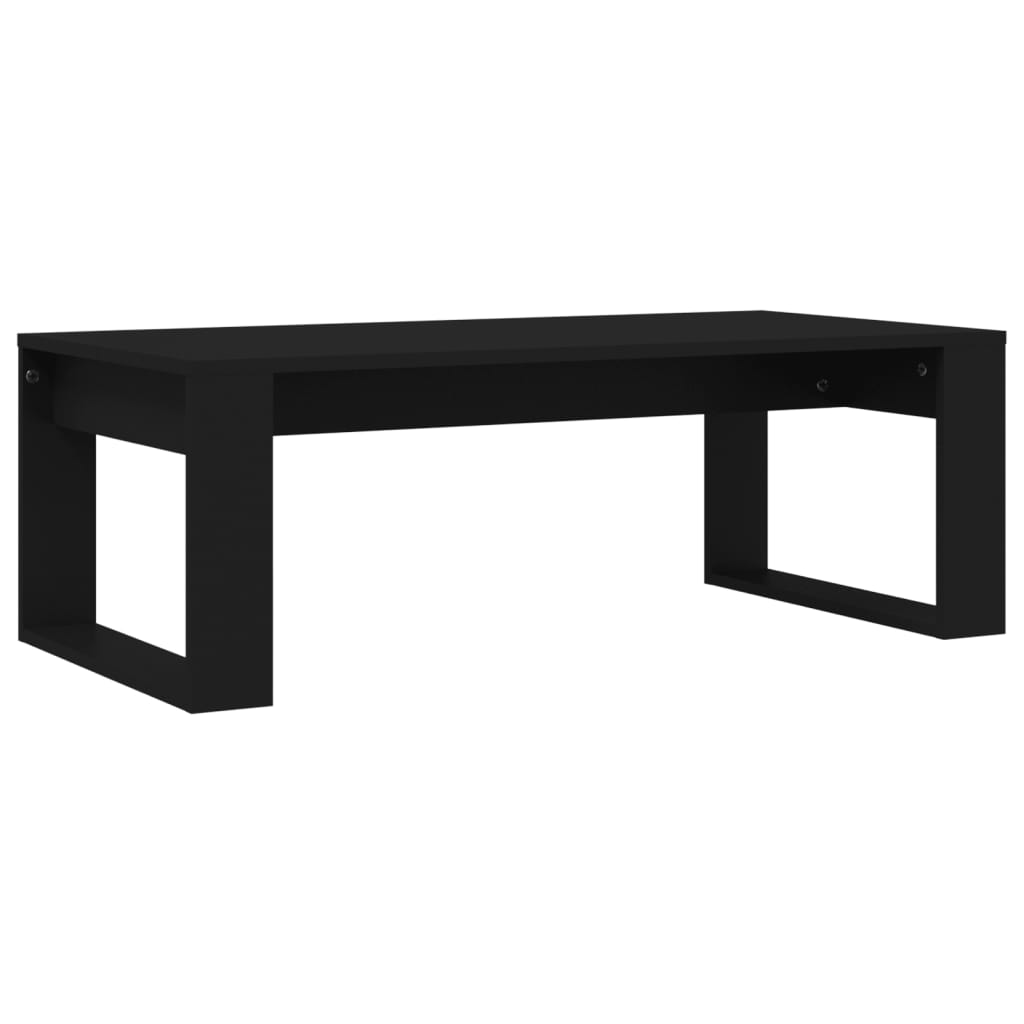 Mesa de centro 102x50x35 cm derivados de madeira preto - Image 5
