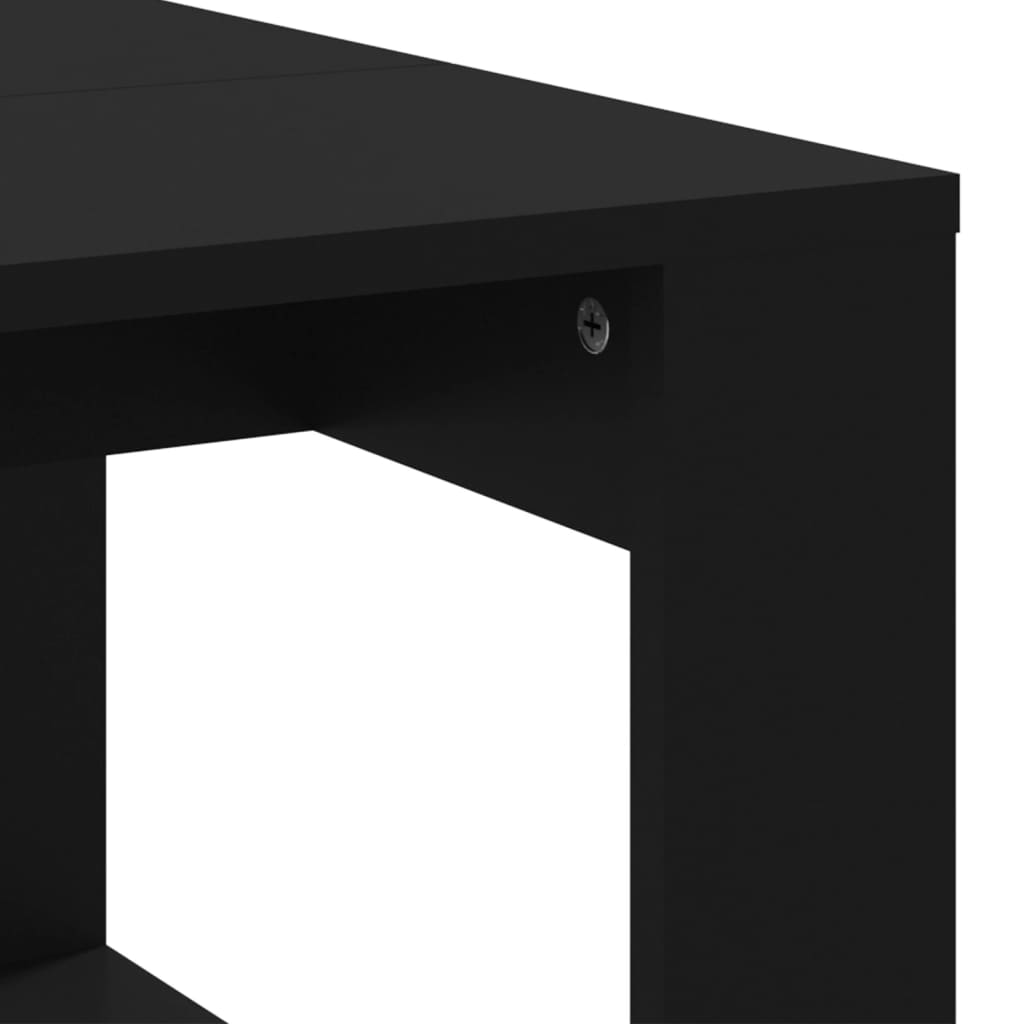 Mesa de centro 102x50x35 cm derivados de madeira preto - Image 6
