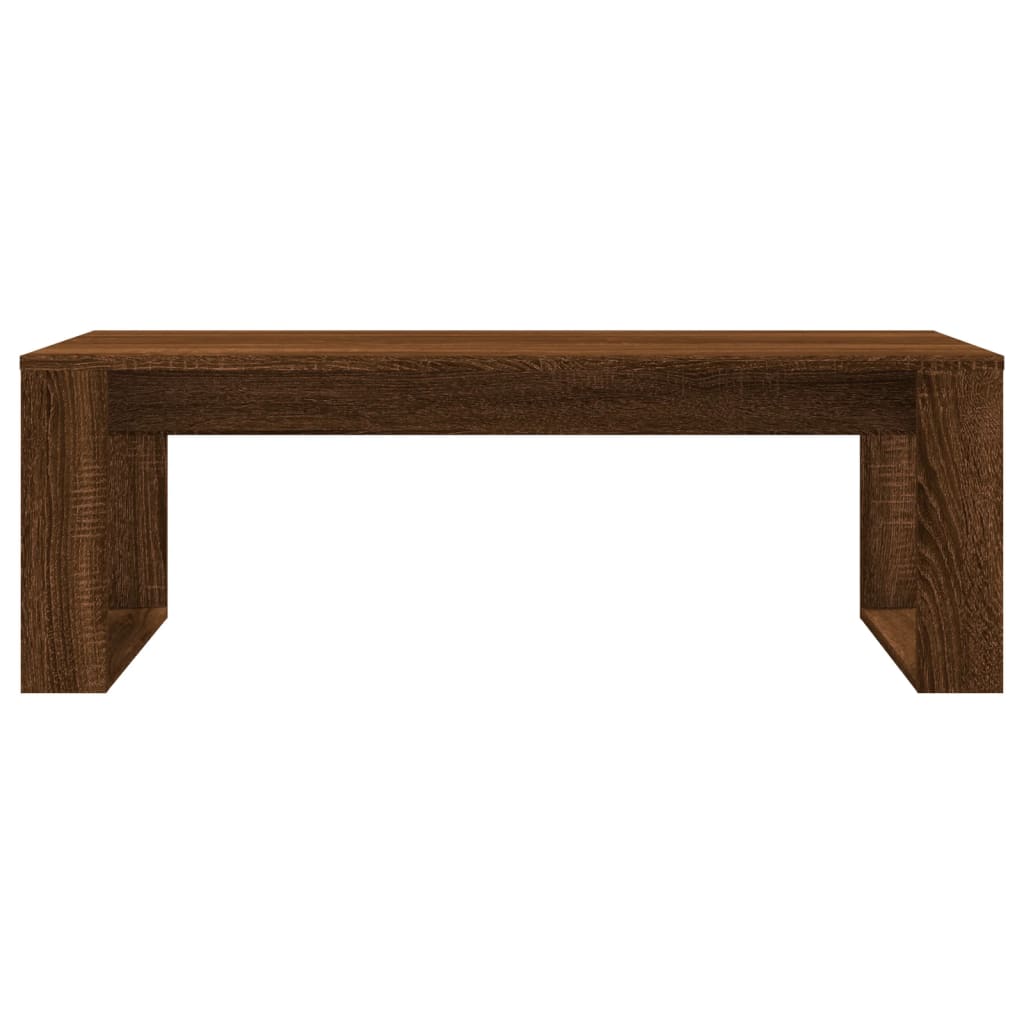 Mesa de centro 102x50x35 cm derivados madeira carvalho castanho - Image 3