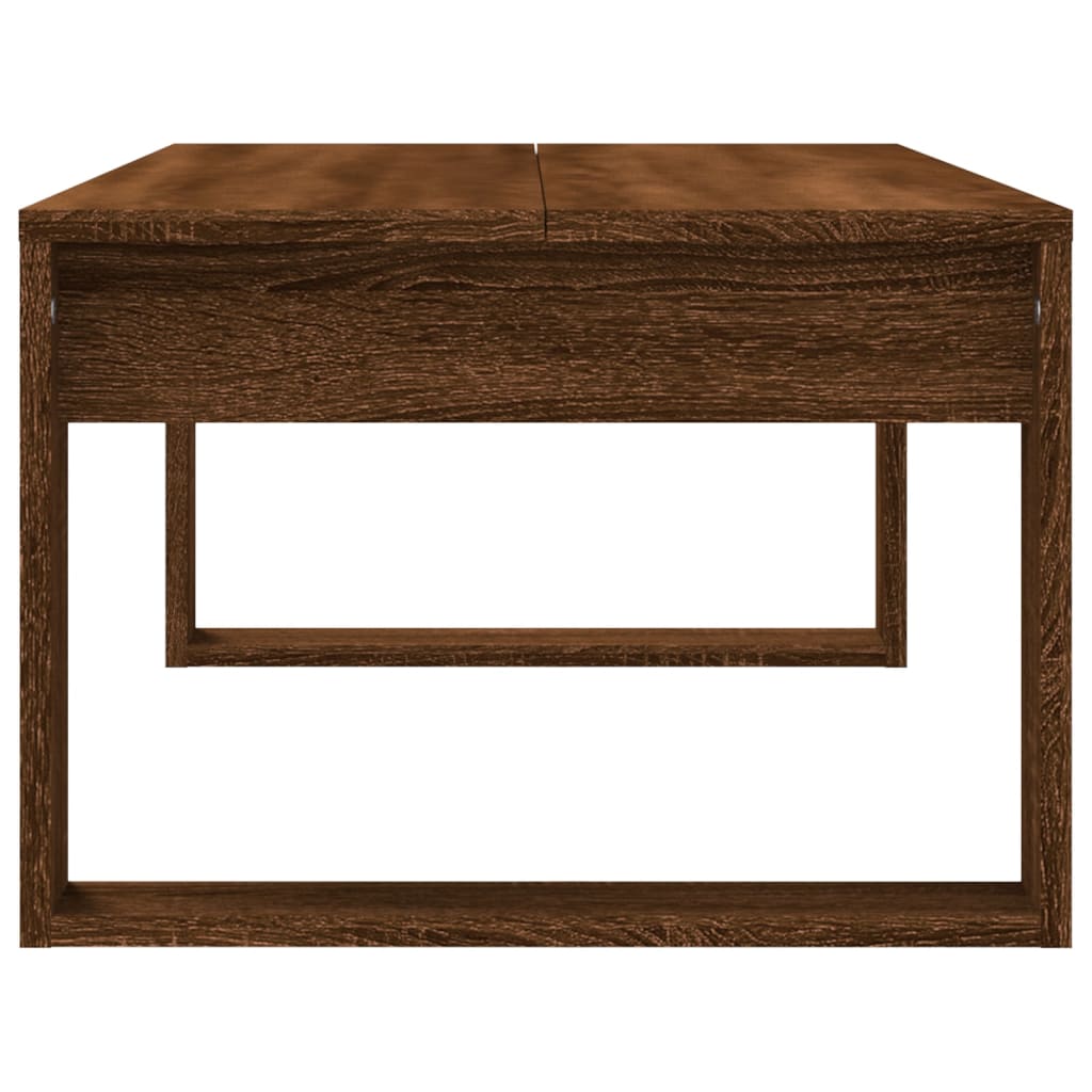 Mesa de centro 102x50x35 cm derivados madeira carvalho castanho - Image 4