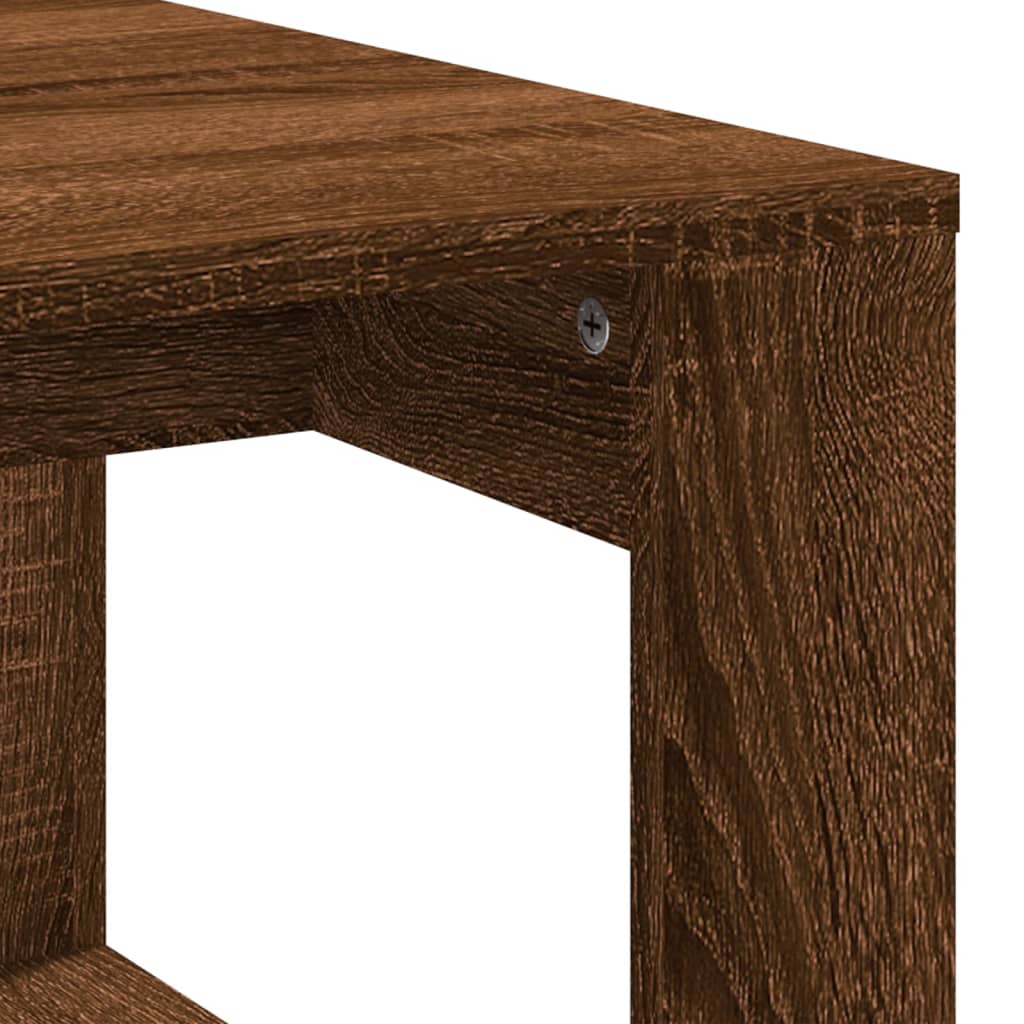 Mesa de centro 102x50x35 cm derivados madeira carvalho castanho - Image 6