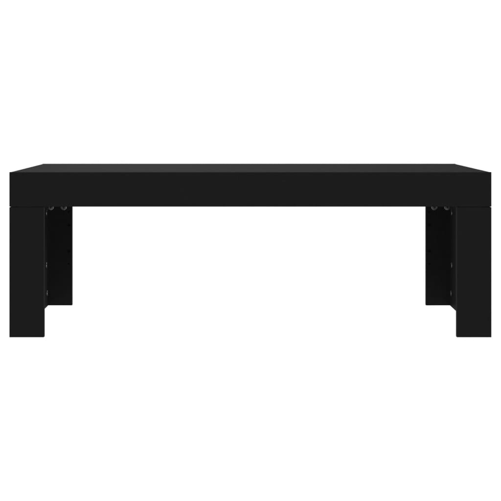 Mesa de centro 102x50x36 cm madeira processada preto - Image 3