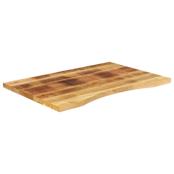 Tampo de mesa com curva 90x50x2,5 cm mangueira áspera maciça - Image 2
