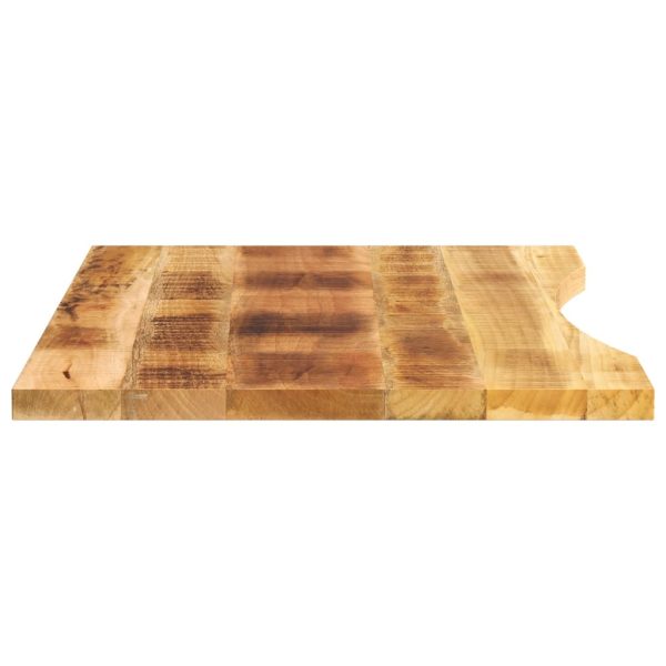 Tampo de mesa com curva 90x50x2,5 cm mangueira áspera maciça - Image 4