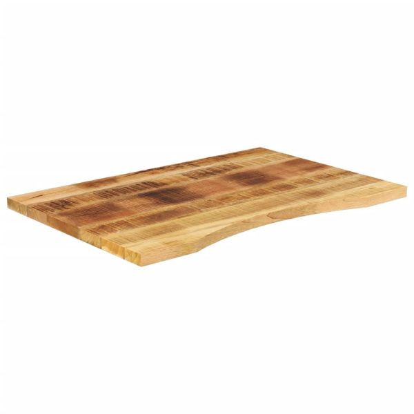 Tampo de mesa com curva 80x60x2,5 cm mangueira áspera maciça - Image 2