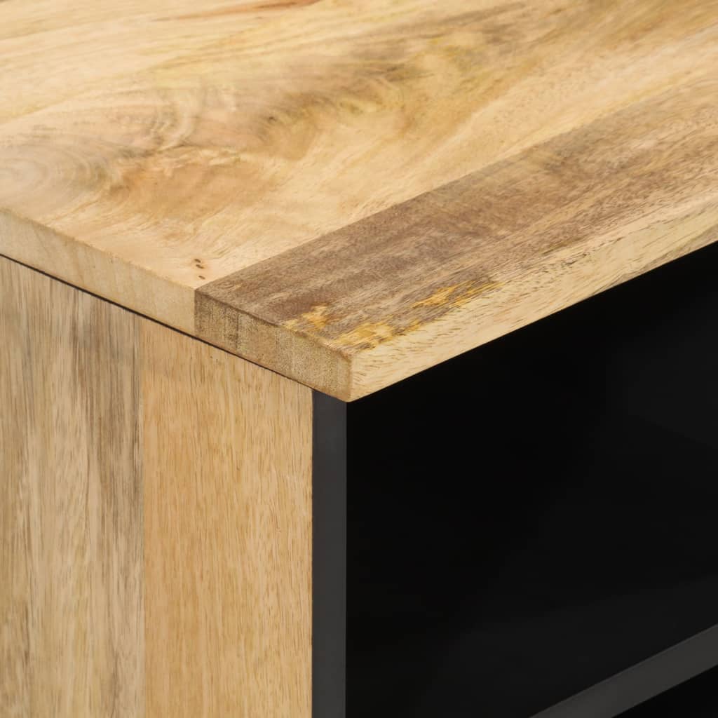 Móvel de TV 100x33x46 cm madeira de mangueira maciça - Image 7