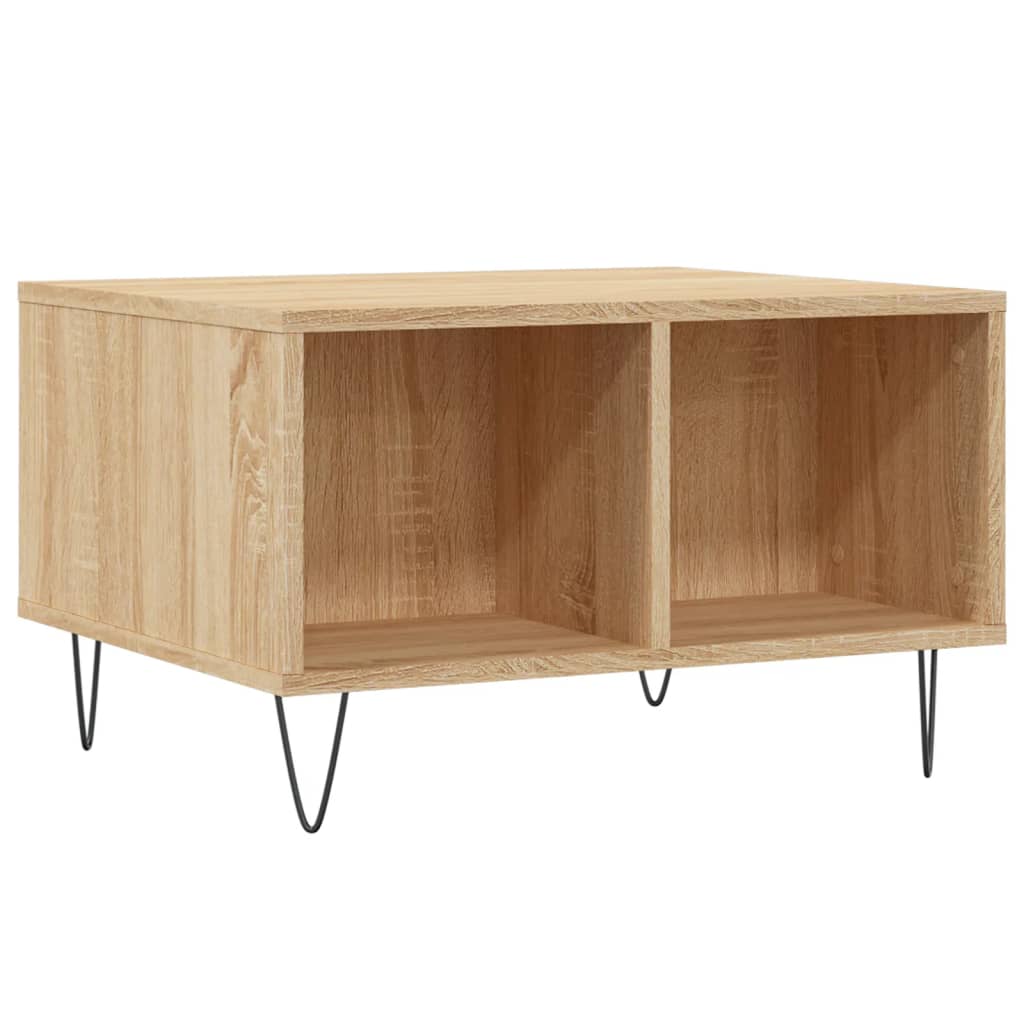 Mesa de centro 60x50x36,5 cm derivados madeira carvalho sonoma - Image 5