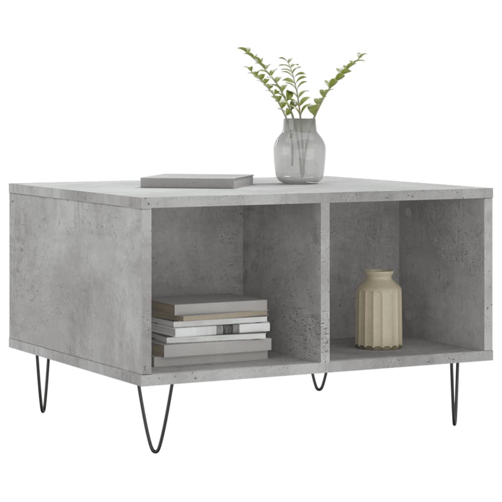 Mesa de centro 60x50x36,5 cm derivados de madeira cinza cimento - Image 2