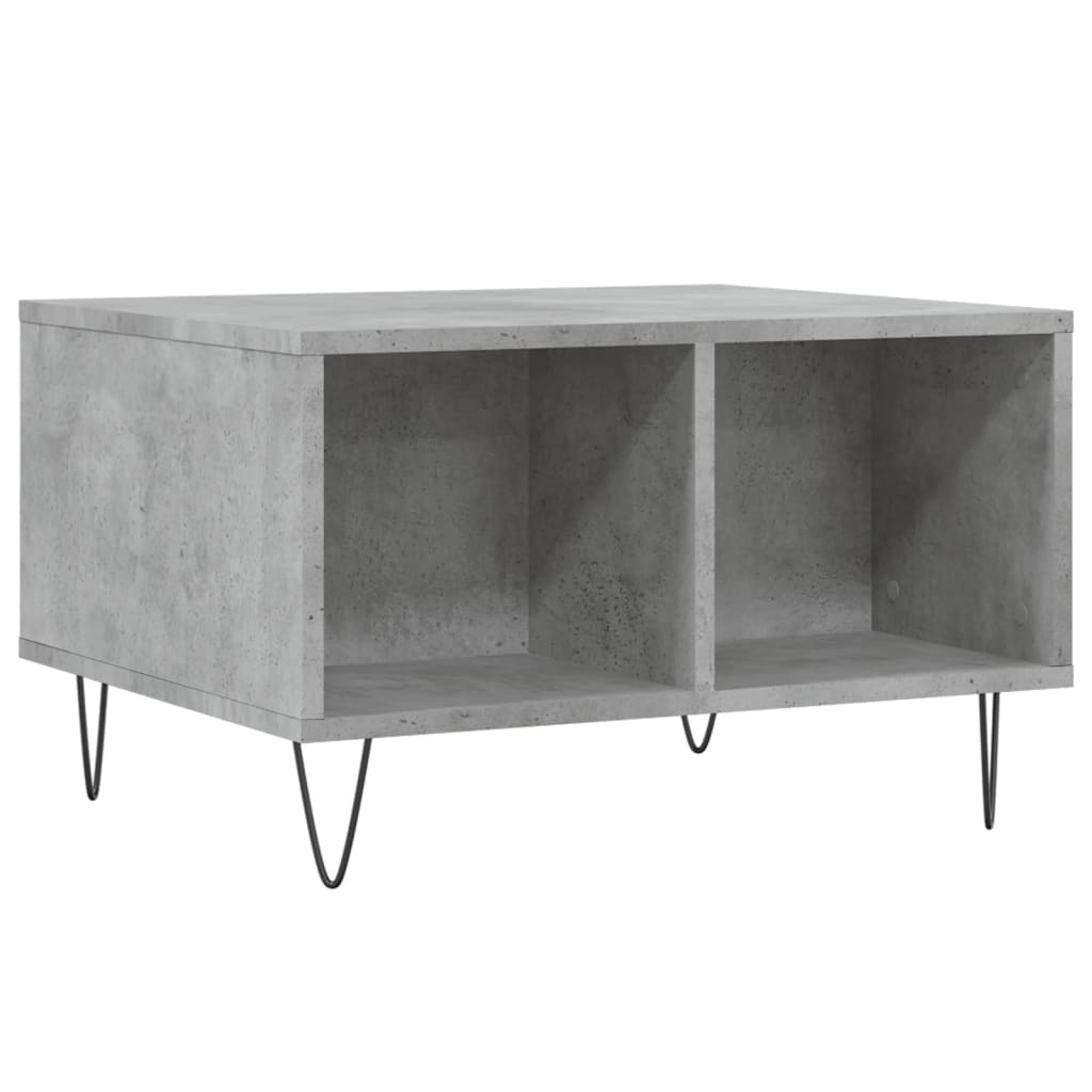 Mesa de centro 60x50x36,5 cm derivados de madeira cinza cimento - Image 5