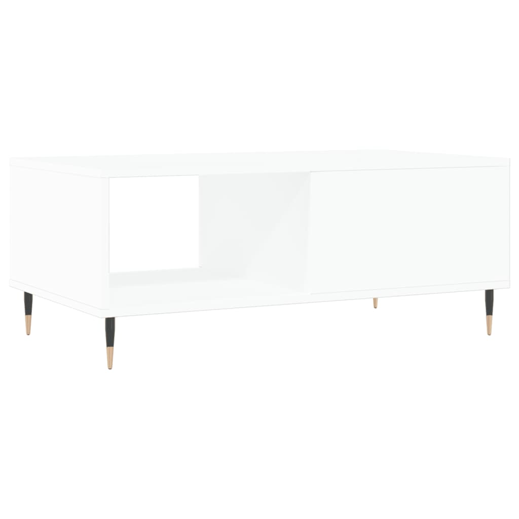 Mesa de centro 90x50x36,5 cm derivados de madeira branco - Image 7