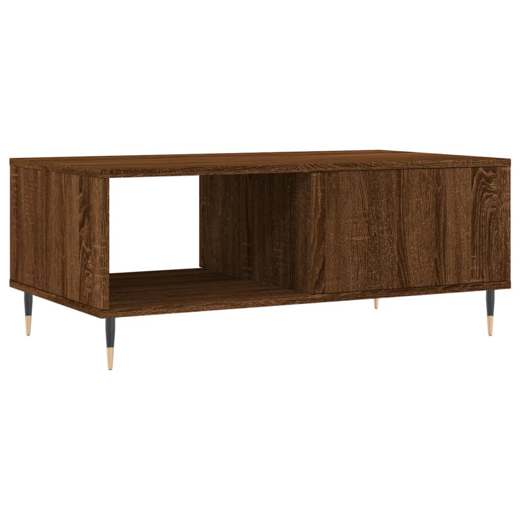 Mesa de centro 90x50x36,5cm derivados madeira carvalho castanho - Image 7