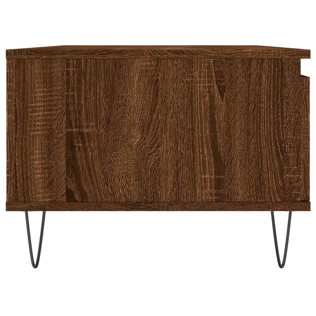 Mesa de centro 90x50x36,5cm derivados madeira carvalho castanho - Image 6