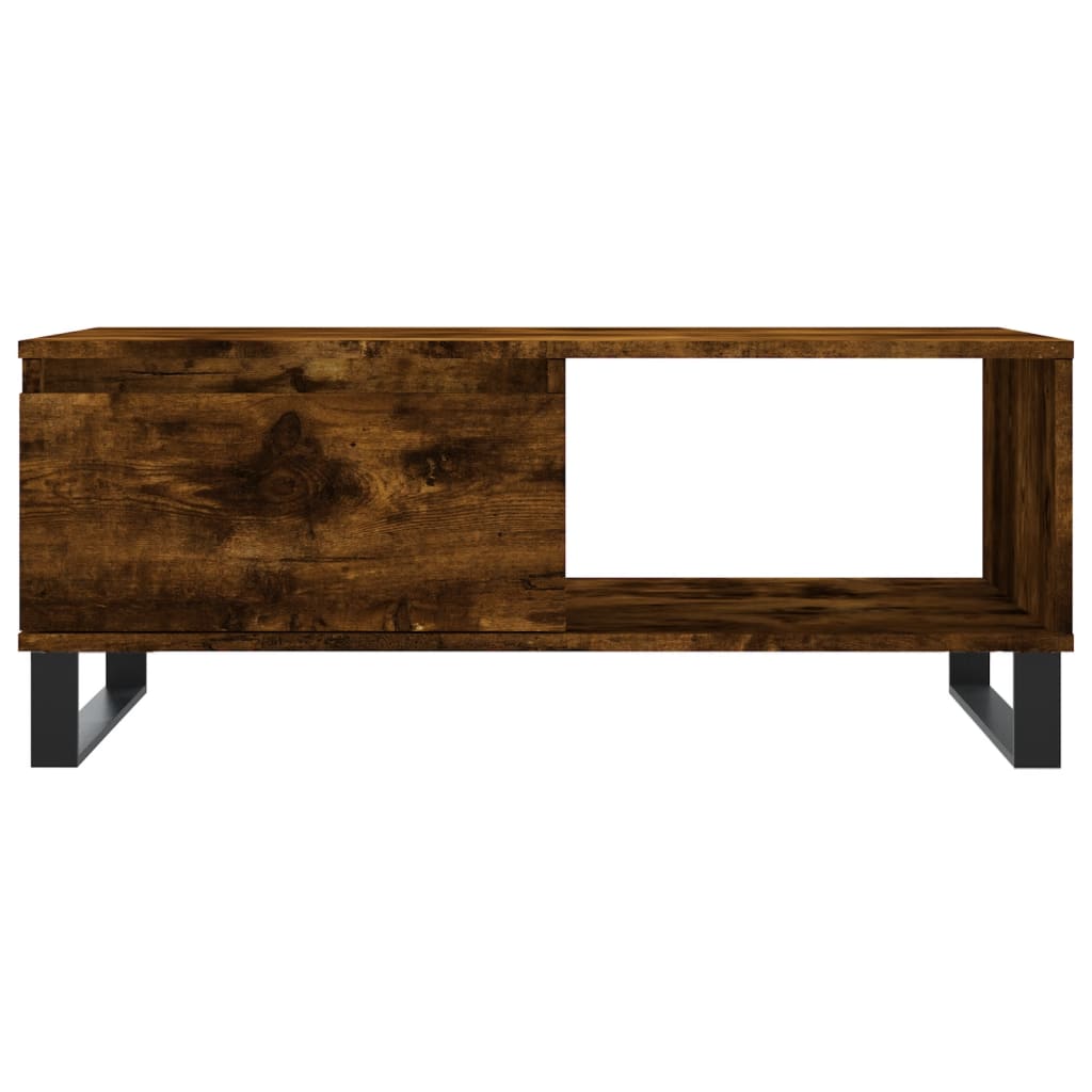 Mesa de centro 90x50x36,5 cm derivados madeira carvalho fumado - Image 4