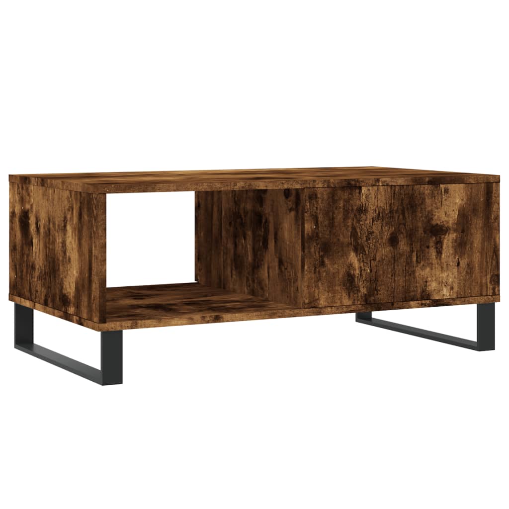Mesa de centro 90x50x36,5 cm derivados madeira carvalho fumado - Image 7
