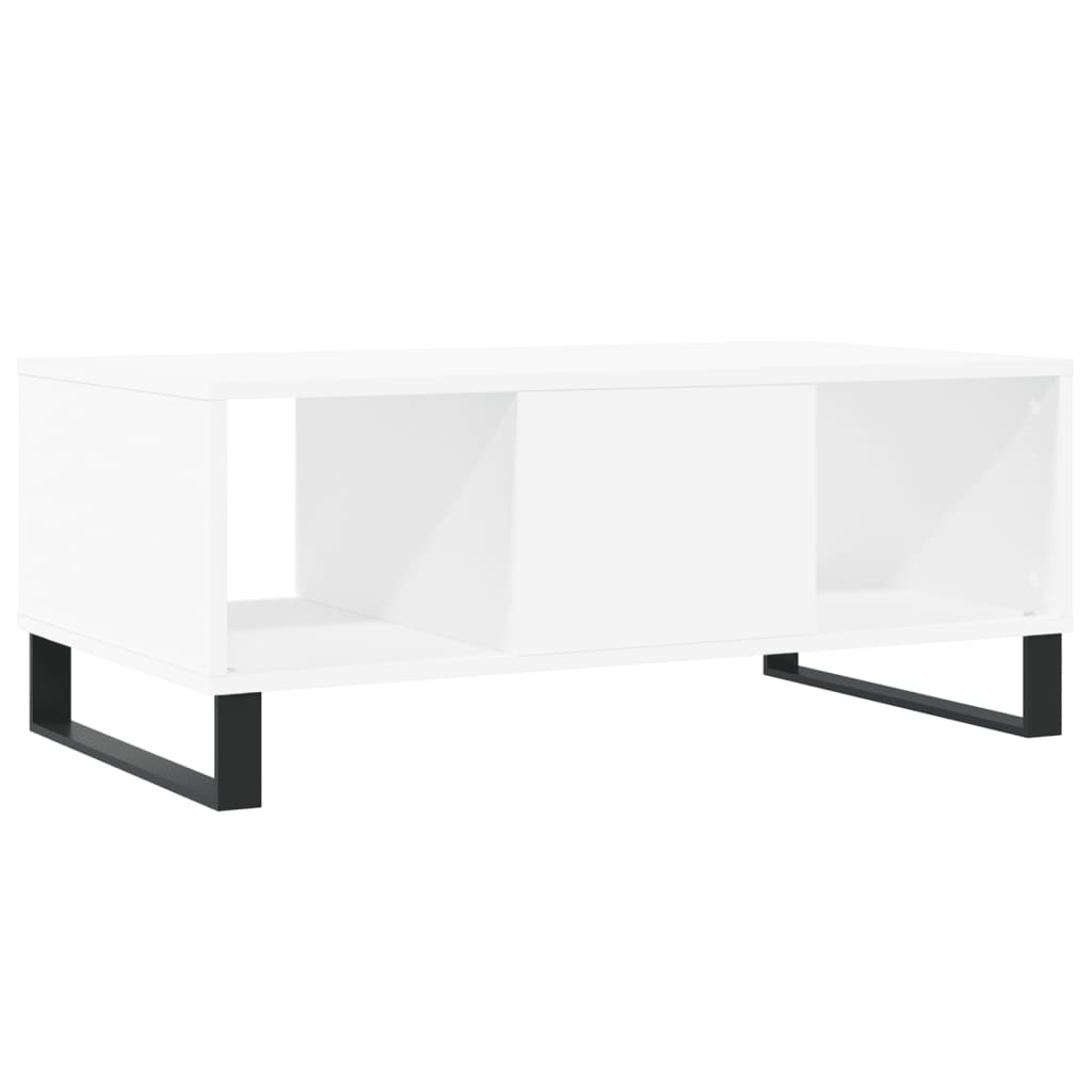 Mesa de centro 90x50x36,5 cm derivados de madeira branco - Image 7