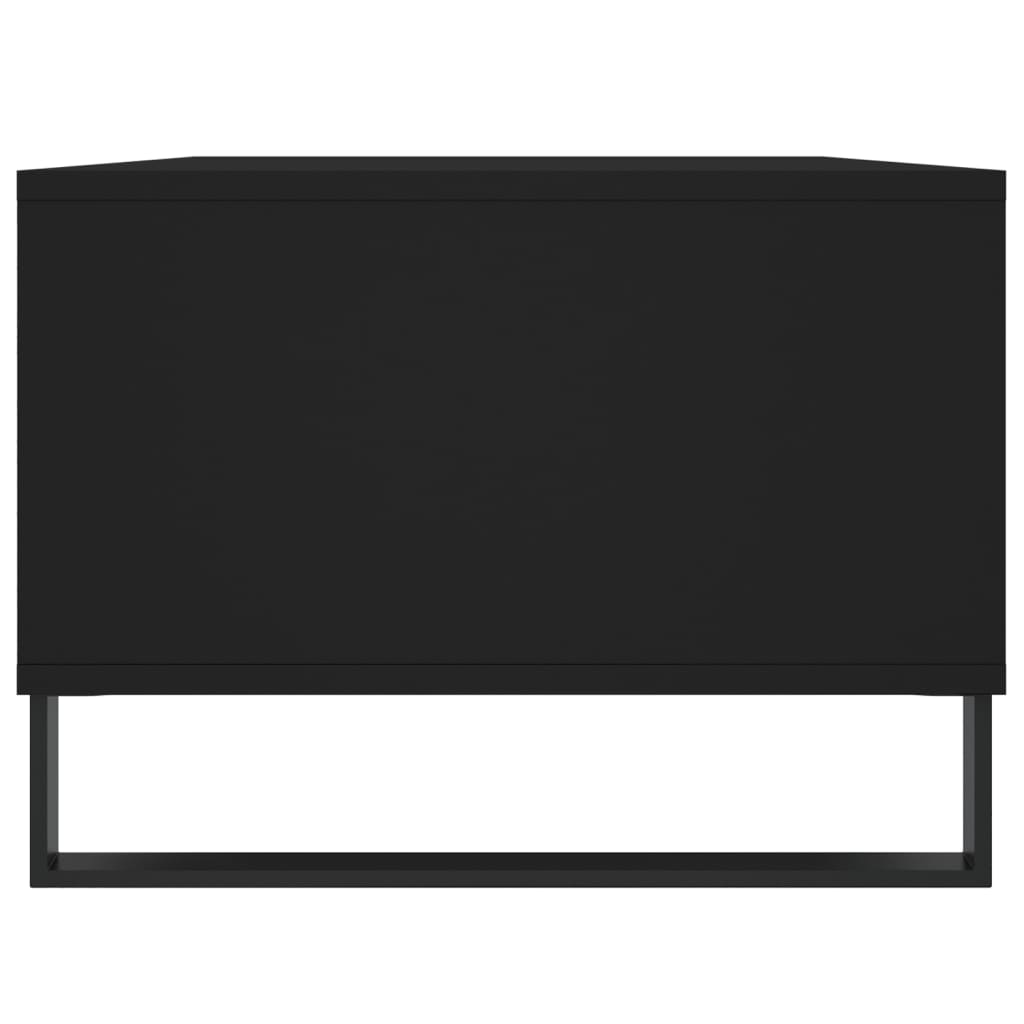 Mesa de centro 90x50x36,5 cm derivados de madeira preto - Image 6