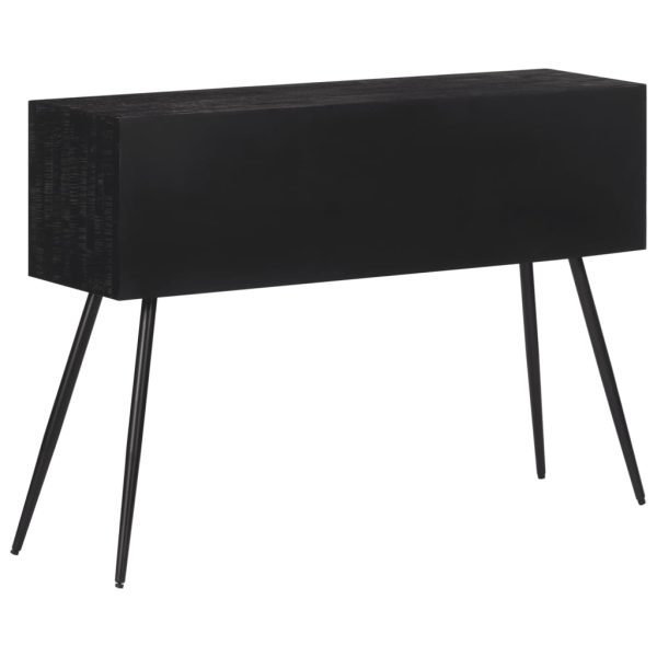 Mesa consola com gavetas 116x30x76 cm teca recuperada maciça - Image 5