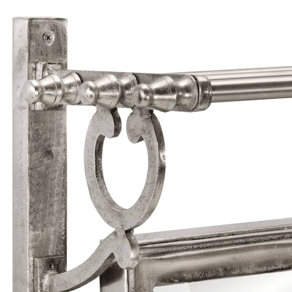 Suporte de parede para malas com ganchos alumínio - Image 5